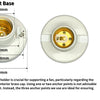 Optional Socket Base for a ceiling lamp, showing dimensions and anchor points.