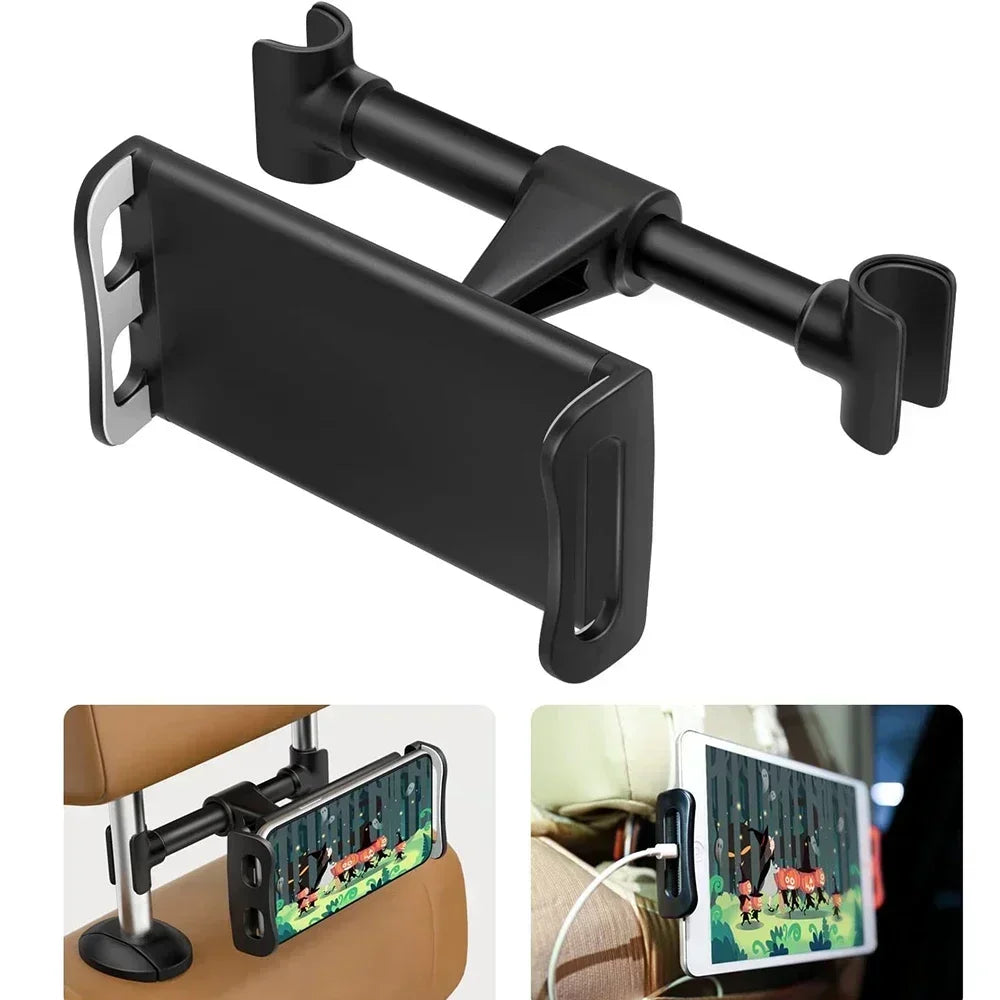 360° Universal Car Headrest Tablet &amp; Phone Mount