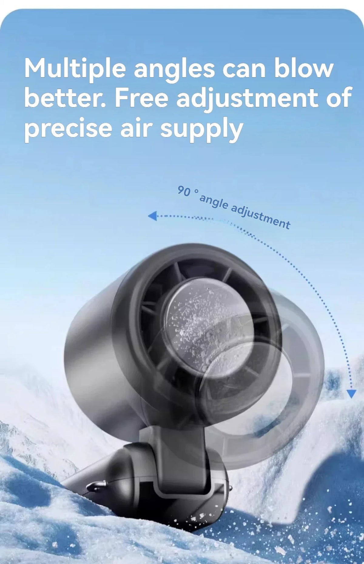 Portable Foldable Neck Fan with Stepless Speed Control