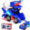 2-in-1 Transforming Dinosaur Car Toy with Lights and Sounds