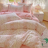 Floral Print 100% Cotton Duvet Cover Set with Two Pillow Shams