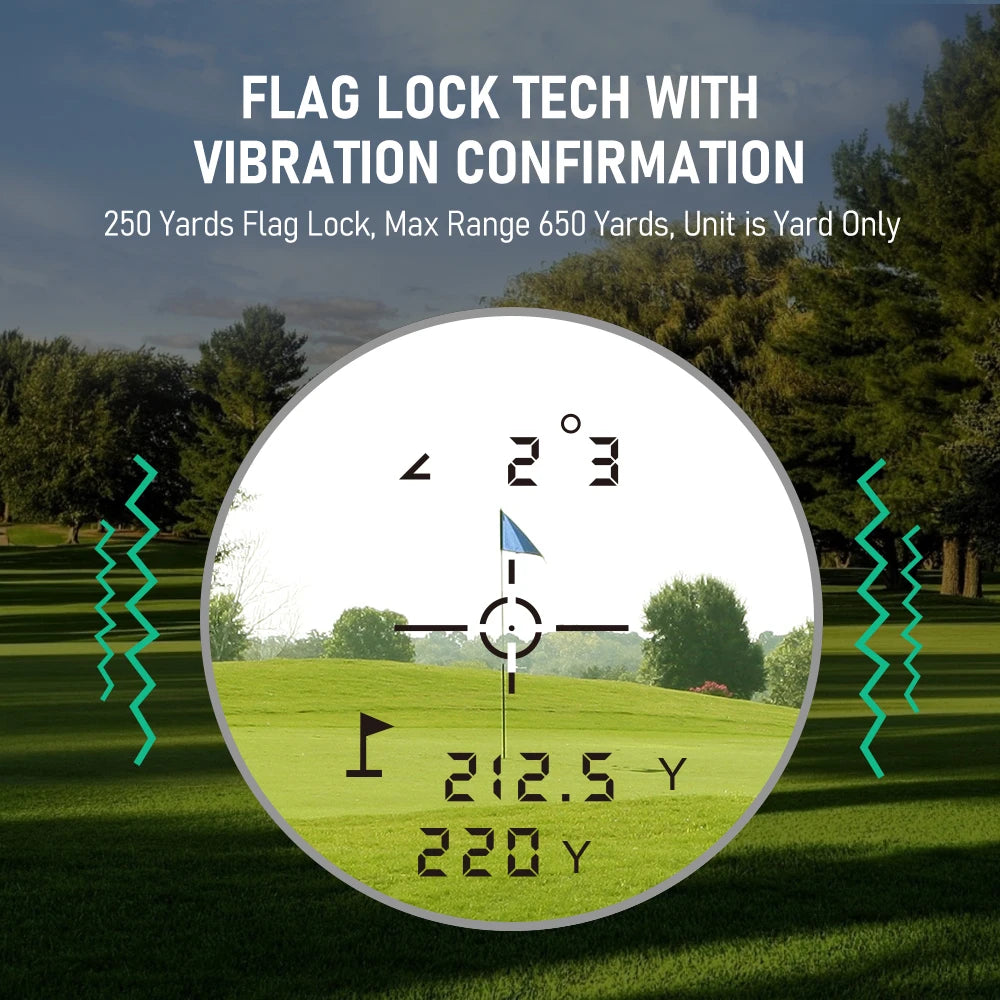 Precision Golf Laser Rangefinder with Slope Compensation