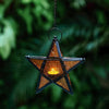 Forged Iron Star Hanging Candlestick