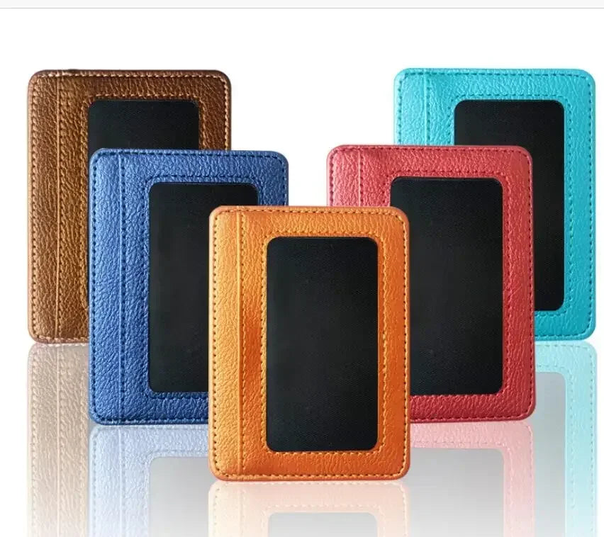Slim PU Leather Wallet with Multiple Card Slots