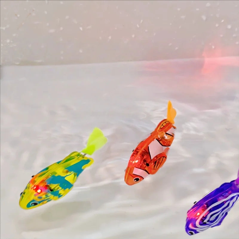 Interactive Light-Up Swimming Fish Bath Toy