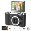 4K Digital Camera with 2.4-Inch Flip Screen and 48MP Sensor