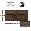 Luminous Reflective German Eagle Patch with Hook-and-Loop Backing