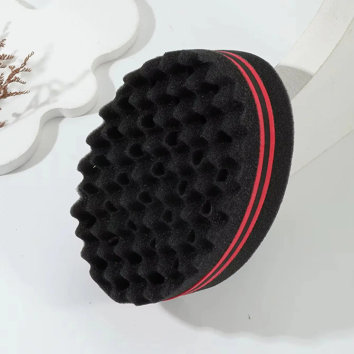 Professional Curl Defining Sponge Brush for Natural Hair
