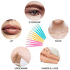 A collection of precision tools for facial grooming including eyebrow, lip, neck, underarm, and hands & legs.