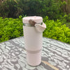 30oz Stainless Steel Vacuum Insulated Tumbler with Handle and Straw