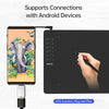 Ultra-Thin Graphics Drawing Tablet with Battery-Free Stylus