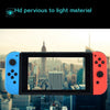 A close-up of a Nintendo Switch console with an HD impervious light material screen protector displayed on the screen.