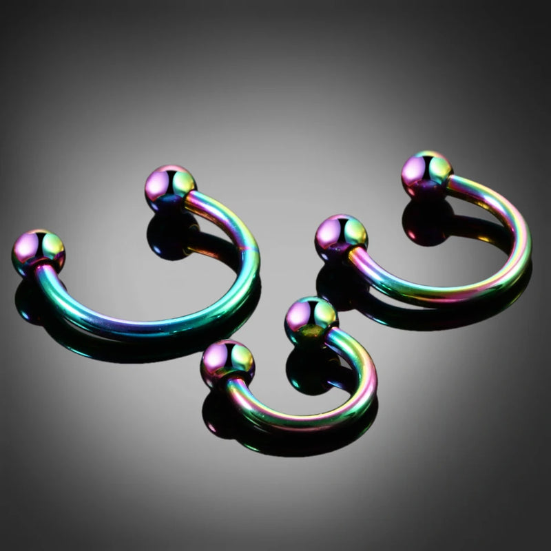Polished Titanium Horseshoe Septum Ring