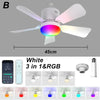 Smart LED Ceiling Fan with RGB Lighting and App Control