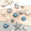 Beach-Themed Shoe Charms Set - 16 Pieces