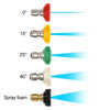 Multi-Color Car Wash Foam Nozzle & Quick Adapter for Karcher Pressure Washers