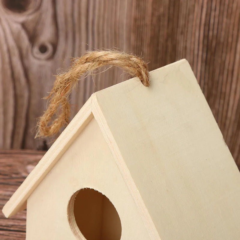 Compact Wooden Birdhouse for Gardens and Patios