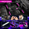 Smart Sync RGB Car Interior Light Bar with Music Mode