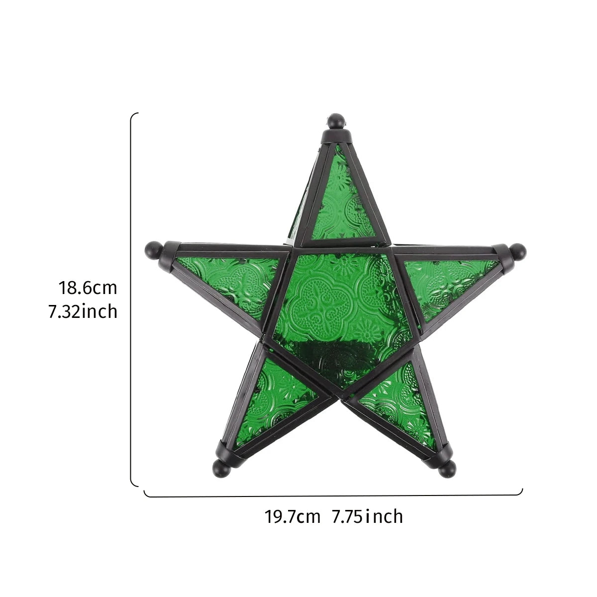 Forged Iron Star Hanging Candlestick