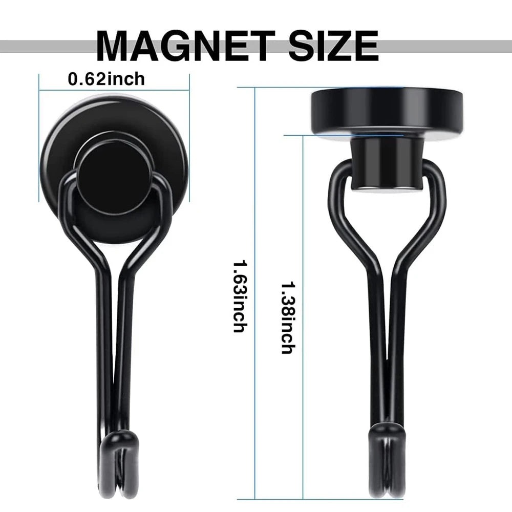 Heavy Duty Magnetic Swivel Hooks with Neodymium Magnet