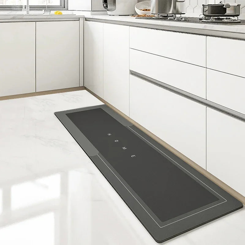 Diatomite Quick-Dry Kitchen Mat with Non-Slip Latex Backing