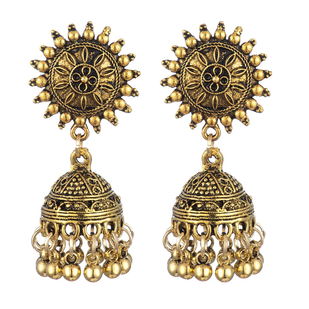 Vintage Geometric Drop Earrings