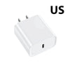 Weißes 40W USB-C Schnellladungskabel für iPhone und moderne Geräte