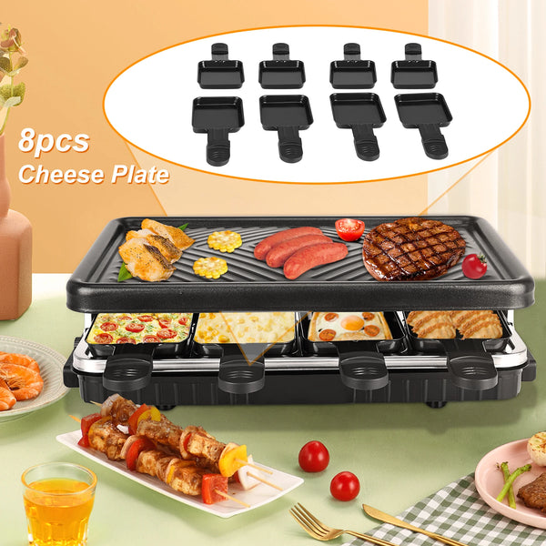 Juego de 8 platos de queso para parrilla eléctrica coreana, con diversas carnes y verduras