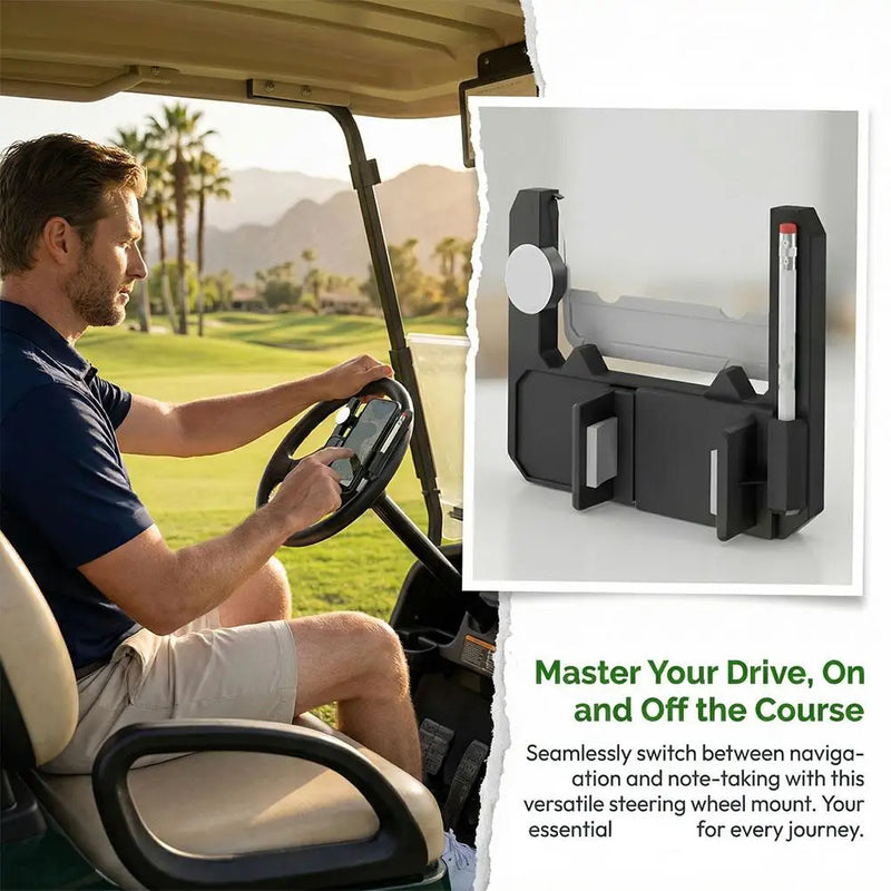 Golf Cart Steering Wheel Phone Mount