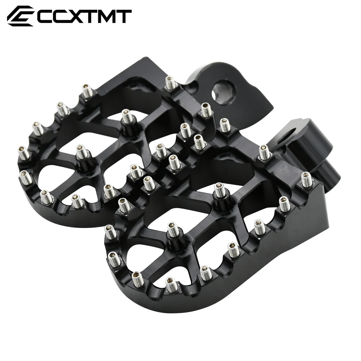 Black CNC aluminum foot pegs for Yamaha dirt bikes