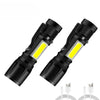 Rechargeable LED Flashlight with LCD Display and Zoom