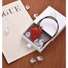 3D Strawberry Bag Charm Keychain