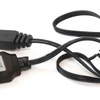 A black USB charger cable connects a device to a power source, used for an RC car receiver parts kit.