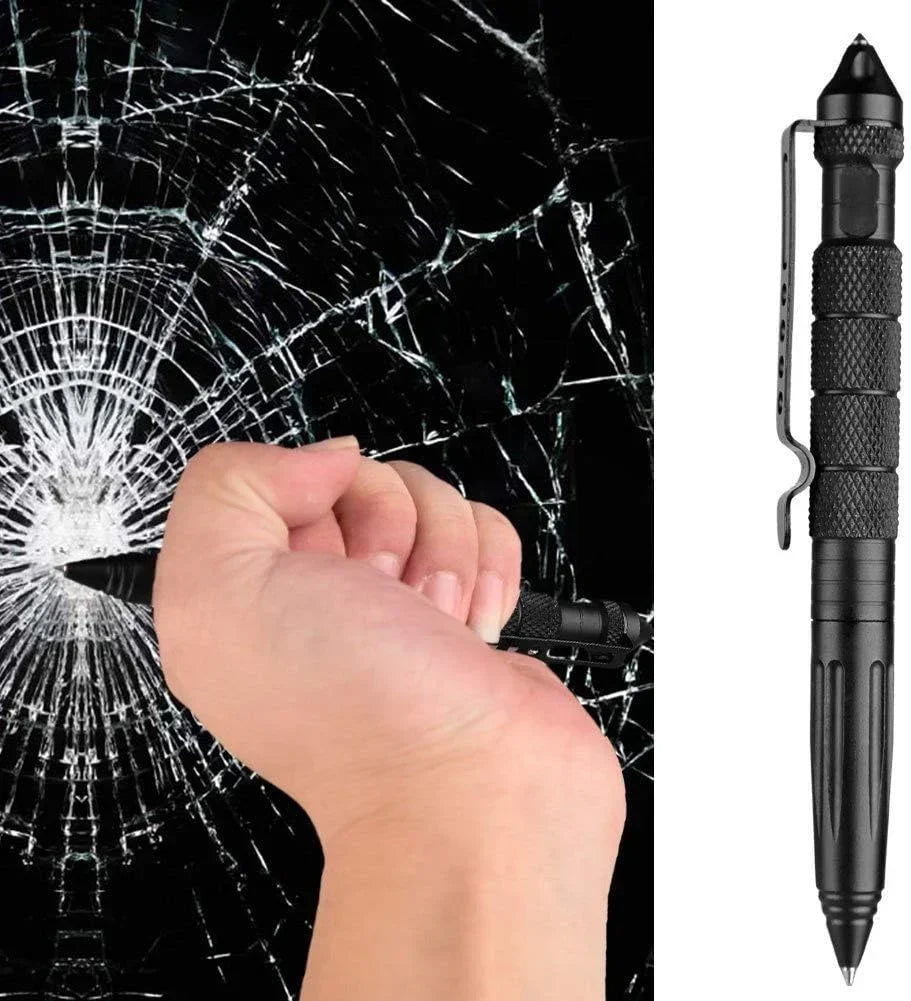 Multifunctional Tactical Pen with Glass Breaker and Tungsten Steel Tip