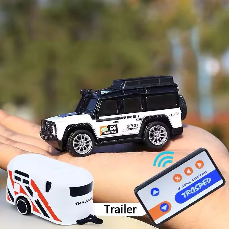 Mini Alloy RC Car with Trailer