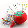 Colorful Glass Head Sewing Pins (100-Piece Set)
