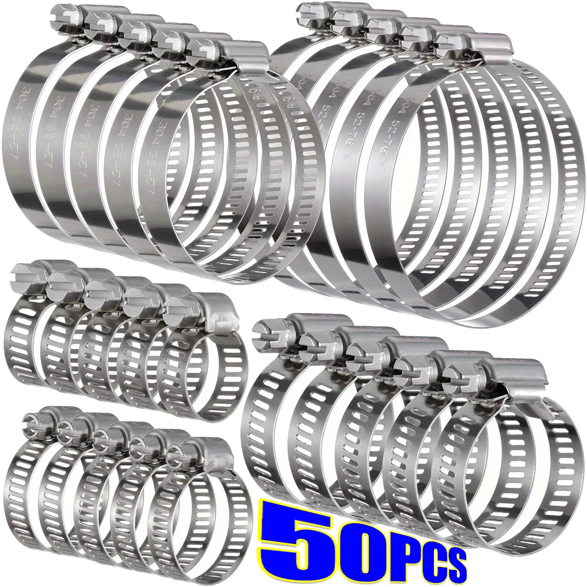 Stainless Steel Hose Clamp Assortment (6-29mm)