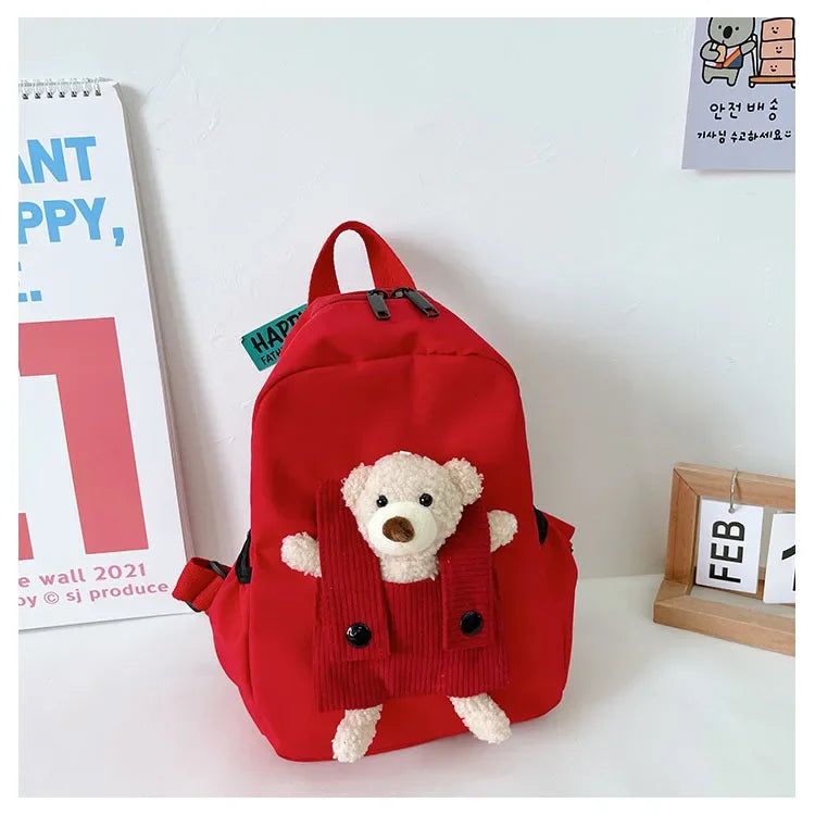 Cute Plush Bear Toddler Backpack