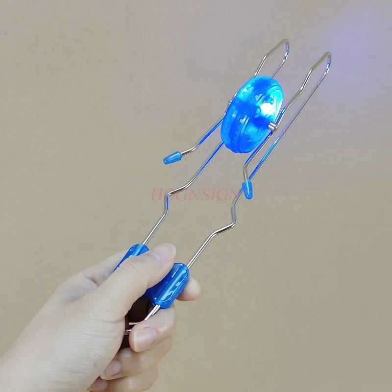 Retro Magic Rail Twirlers Flashing Gyro Wheel Classic Rail Twister Magnetic Yoyo Toy with Mesmerizing Rotating