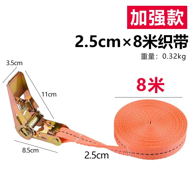 Heavy-Duty Ratchet Tie-Down Straps for Secure Cargo Transport