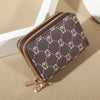 Vintage Zippered Card Holder Wallet with Coin Pocket
