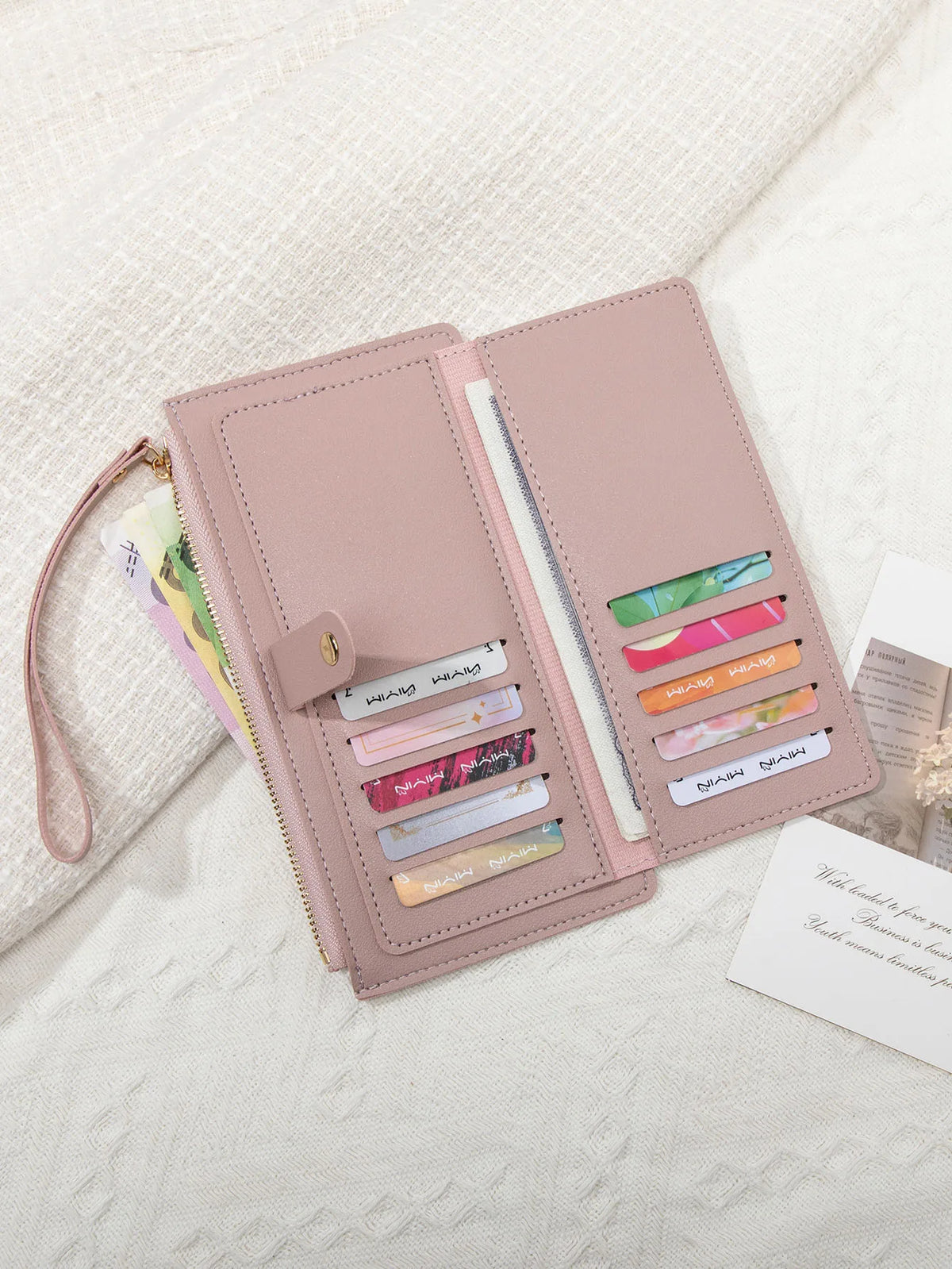 Slim PU Leather Card Holder Wallet