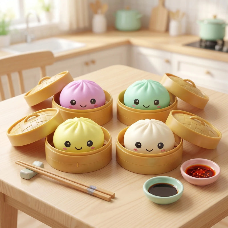 Glitter Dumpling Squishy Stress Relief Toy