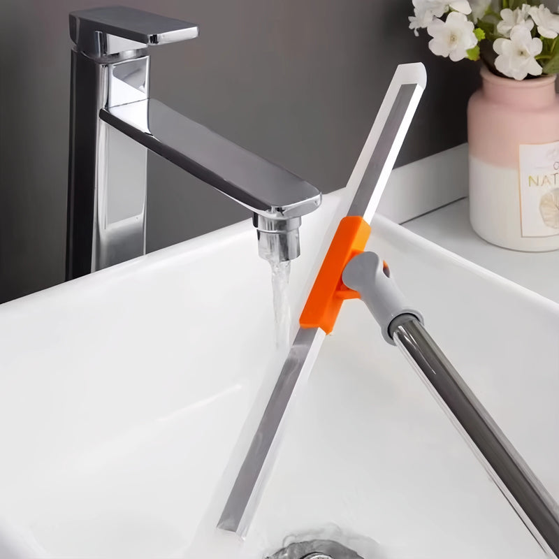 Heavy-Duty Floor Squeegee with Aluminum Handle