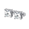 Boucles d'oreilles en acier inoxydable 316L hypoallergéniques avec zircons cubiques