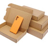 Set of 10 Natural Kraft Cardboard Boxes for Gifts & Storage