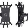 Black 3-in-1 stroller snack tray with cup holder and phone slot
