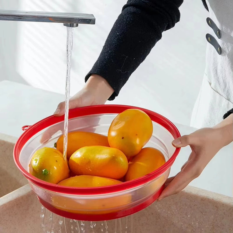 Collapsible Microwave Splatter Cover