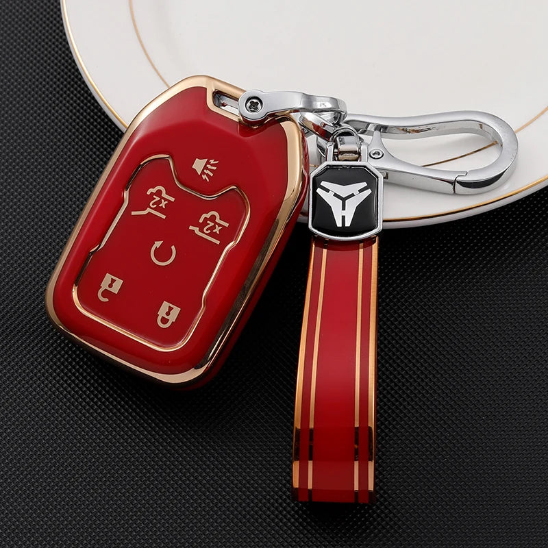 TPU Smart Key Fob Cover for GMC & Chevrolet Trucks and SUVs