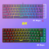 Compact 68-Key RGB Gaming Keyboard with USB Wired Connection